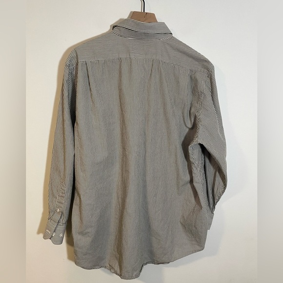 John Bartlett Statements Slim Fit Shirt Size 17 1/2 (32-33) Cotton Gray White - Picture 4 of 7